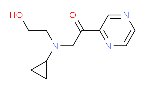 CAS No. 1353978-45-6, 2-(Cyclopropyl(2-hydroxyethyl)amino)-1-(pyrazin-2-yl)ethanone