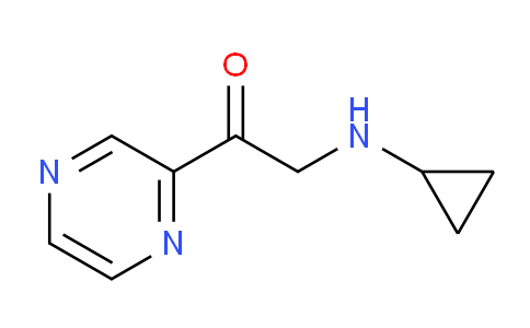 CAS No. 1353972-34-5, 2-(Cyclopropylamino)-1-(pyrazin-2-yl)ethanone