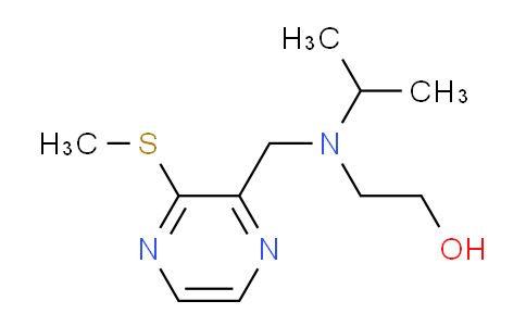 CAS No. 1353960-96-9, 2-(Isopropyl((3-(methylthio)pyrazin-2-yl)methyl)amino)ethanol