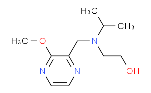 CAS No. 1353966-39-8, 2-(Isopropyl((3-methoxypyrazin-2-yl)methyl)amino)ethanol