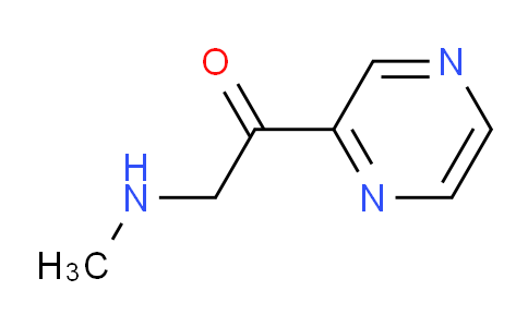 CAS No. 1353972-28-7, 2-(Methylamino)-1-(pyrazin-2-yl)ethanone