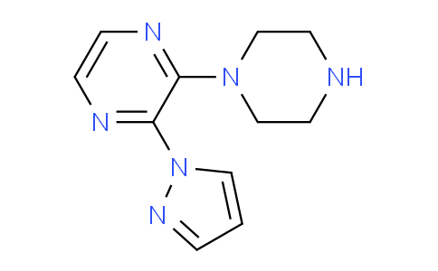 CAS No. 1713639-86-1, 2-(Piperazin-1-yl)-3-(1H-pyrazol-1-yl)pyrazine