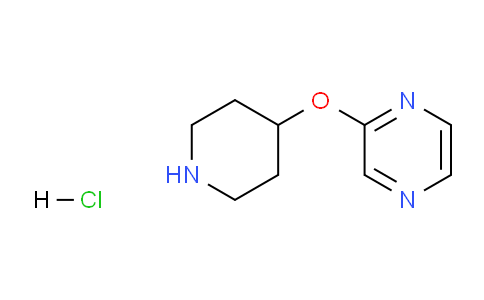CAS No. 1215636-48-8, 2-(Piperidin-4-yloxy)pyrazine hydrochloride