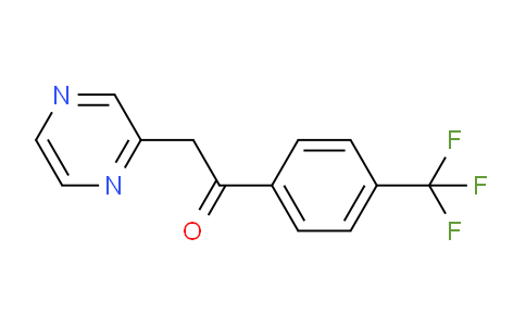 CAS No. 88283-34-5, 2-(Pyrazin-2-yl)-1-(4-(trifluoromethyl)phenyl)ethanone