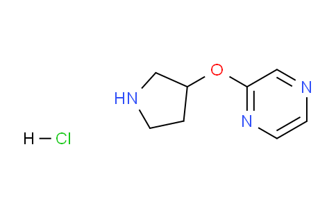 CAS No. 1420878-27-8, 2-(Pyrrolidin-3-yloxy)pyrazine hydrochloride