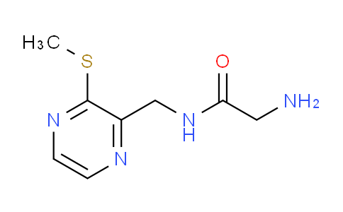 CAS No. 1353989-28-2, 2-Amino-N-((3-(methylthio)pyrazin-2-yl)methyl)acetamide