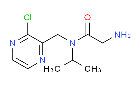 CAS No. 1353989-32-8, 2-Amino-N-((3-chloropyrazin-2-yl)methyl)-N-isopropylacetamide