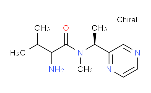 CAS No. 1354028-11-7, 2-Amino-N,3-dimethyl-N-((S)-1-(pyrazin-2-yl)ethyl)butanamide