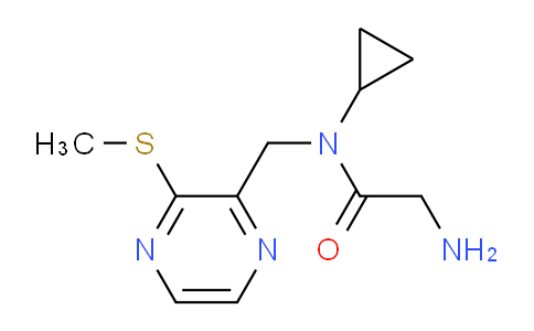 CAS No. 1353978-70-7, 2-Amino-N-cyclopropyl-N-((3-(methylthio)pyrazin-2-yl)methyl)acetamide