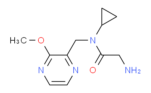 CAS No. 1353969-34-2, 2-Amino-N-cyclopropyl-N-((3-methoxypyrazin-2-yl)methyl)acetamide