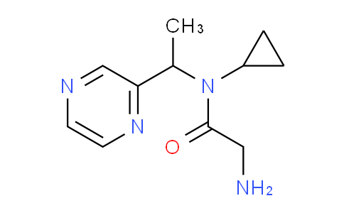 CAS No. 1353984-77-6, 2-Amino-N-cyclopropyl-N-(1-(pyrazin-2-yl)ethyl)acetamide