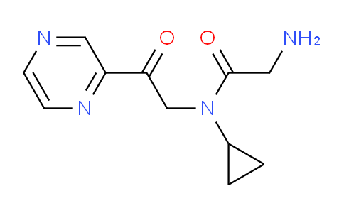CAS No. 1353969-66-0, 2-Amino-N-cyclopropyl-N-(2-oxo-2-(pyrazin-2-yl)ethyl)acetamide