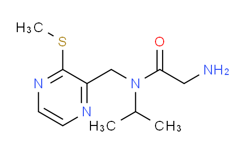 CAS No. 1353980-66-1, 2-Amino-N-isopropyl-N-((3-(methylthio)pyrazin-2-yl)methyl)acetamide
