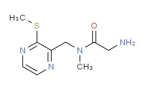 CAS No. 1353956-08-7, 2-Amino-N-methyl-N-((3-(methylthio)pyrazin-2-yl)methyl)acetamide