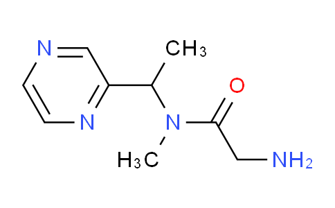 CAS No. 1353983-49-9, 2-Amino-N-methyl-N-(1-(pyrazin-2-yl)ethyl)acetamide