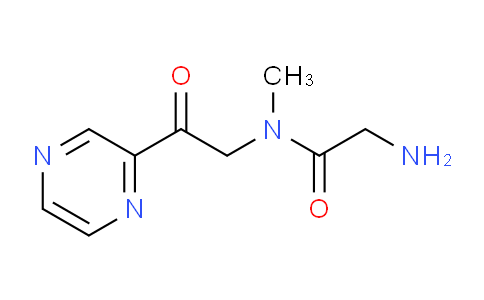 CAS No. 1353948-43-2, 2-Amino-N-methyl-N-(2-oxo-2-(pyrazin-2-yl)ethyl)acetamide