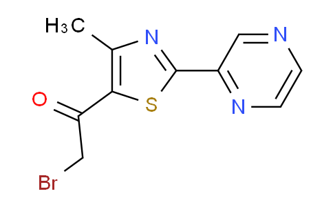 CAS No. 423768-43-8, 2-Bromo-1-(4-methyl-2-(pyrazin-2-yl)thiazol-5-yl)ethanone