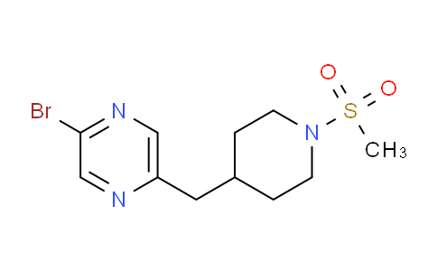 CAS No. 1316221-87-0, 2-Bromo-5-((1-(methylsulfonyl)piperidin-4-yl)methyl)pyrazine