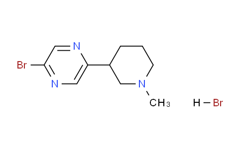 CAS No. 1361113-51-0, 2-Bromo-5-(1-methylpiperidin-3-yl)pyrazine hydrobromide
