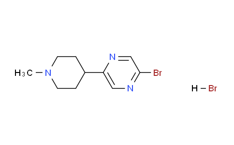 CAS No. 1361115-03-8, 2-Bromo-5-(1-methylpiperidin-4-yl)pyrazine hydrobromide