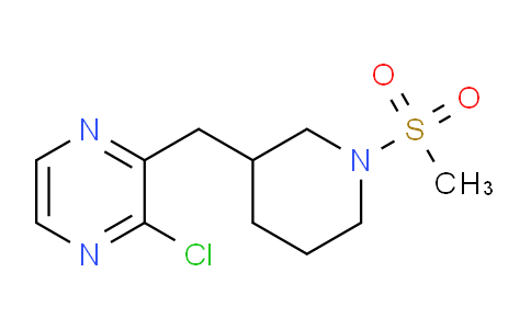 CAS No. 1316225-96-3, 2-Chloro-3-((1-(methylsulfonyl)piperidin-3-yl)methyl)pyrazine