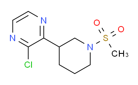 CAS No. 1316221-65-4, 2-Chloro-3-(1-(methylsulfonyl)piperidin-3-yl)pyrazine