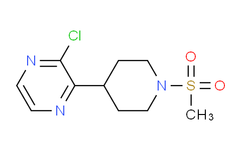 CAS No. 1316220-71-9, 2-Chloro-3-(1-(methylsulfonyl)piperidin-4-yl)pyrazine