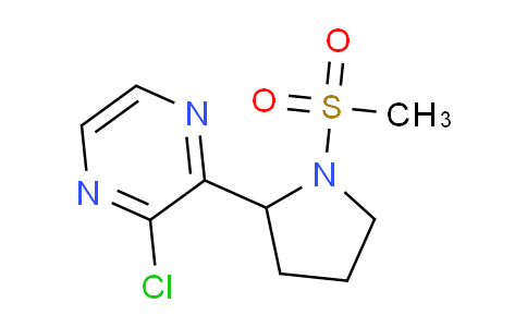 CAS No. 1316221-58-5, 2-Chloro-3-(1-(methylsulfonyl)pyrrolidin-2-yl)pyrazine