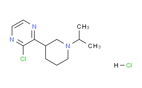 CAS No. 1361112-55-1, 2-Chloro-3-(1-isopropylpiperidin-3-yl)pyrazine hydrochloride