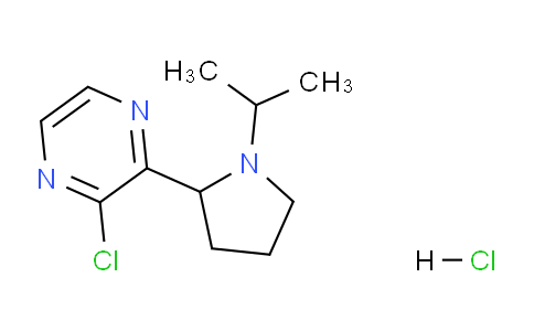 CAS No. 1361115-09-4, 2-Chloro-3-(1-isopropylpyrrolidin-2-yl)pyrazine hydrochloride
