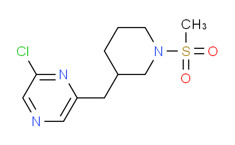 CAS No. 1316217-51-2, 2-Chloro-6-((1-(methylsulfonyl)piperidin-3-yl)methyl)pyrazine