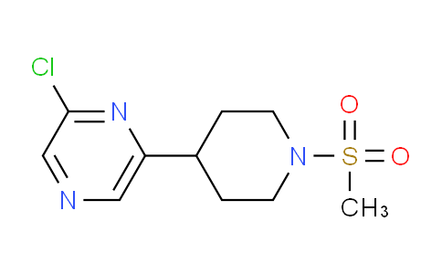 CAS No. 1316220-86-6, 2-Chloro-6-(1-(methylsulfonyl)piperidin-4-yl)pyrazine