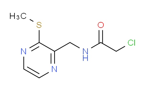 CAS No. 1353969-03-5, 2-Chloro-N-((3-(methylthio)pyrazin-2-yl)methyl)acetamide