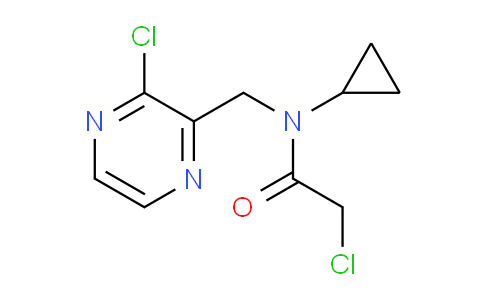 CAS No. 1353980-75-2, 2-Chloro-N-((3-chloropyrazin-2-yl)methyl)-N-cyclopropylacetamide