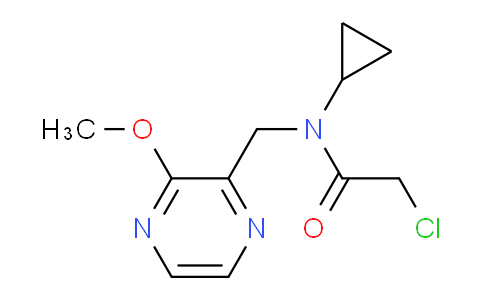 CAS No. 1353984-73-2, 2-Chloro-N-cyclopropyl-N-((3-methoxypyrazin-2-yl)methyl)acetamide