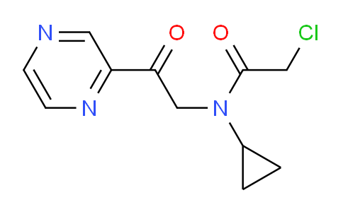 CAS No. 1353961-25-7, 2-Chloro-N-cyclopropyl-N-(2-oxo-2-(pyrazin-2-yl)ethyl)acetamide