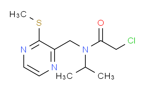 CAS No. 1353986-72-7, 2-Chloro-N-isopropyl-N-((3-(methylthio)pyrazin-2-yl)methyl)acetamide