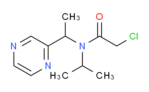 CAS No. 1353986-74-9, 2-Chloro-N-isopropyl-N-(1-(pyrazin-2-yl)ethyl)acetamide