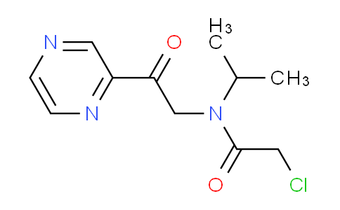 CAS No. 1353975-74-2, 2-Chloro-N-isopropyl-N-(2-oxo-2-(pyrazin-2-yl)ethyl)acetamide