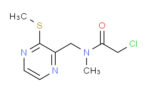 CAS No. 1353961-12-2, 2-Chloro-N-methyl-N-((3-(methylthio)pyrazin-2-yl)methyl)acetamide