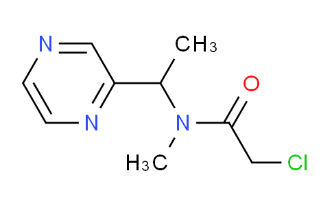 CAS No. 1353956-18-9, 2-Chloro-N-methyl-N-(1-(pyrazin-2-yl)ethyl)acetamide