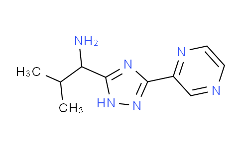 CAS No. 1707586-60-4, 2-Methyl-1-(3-(pyrazin-2-yl)-1H-1,2,4-triazol-5-yl)propan-1-amine