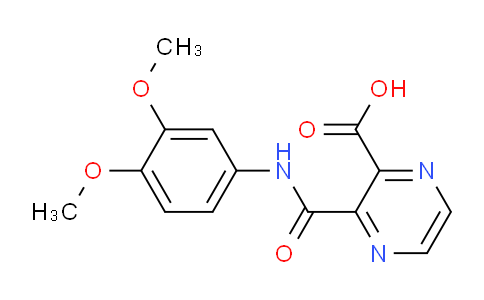 CAS No. 685117-25-3, 3-((3,4-Dimethoxyphenyl)carbamoyl)pyrazine-2-carboxylic acid