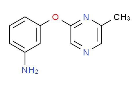 CAS No. 915707-61-8, 3-((6-Methylpyrazin-2-yl)oxy)aniline