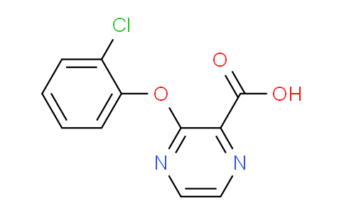 CAS No. 1228551-81-2, 3-(2-Chlorophenoxy)pyrazine-2-carboxylic acid