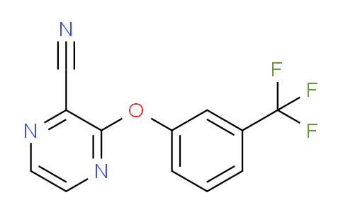 CAS No. 176162-29-1, 3-(3-(Trifluoromethyl)phenoxy)pyrazine-2-carbonitrile