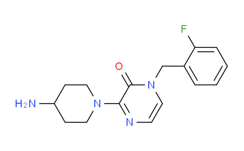 CAS No. 1708288-85-0, 3-(4-Aminopiperidin-1-yl)-1-(2-fluorobenzyl)pyrazin-2(1H)-one