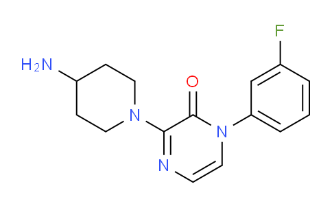 CAS No. 1710471-78-5, 3-(4-Aminopiperidin-1-yl)-1-(3-fluorophenyl)pyrazin-2(1H)-one