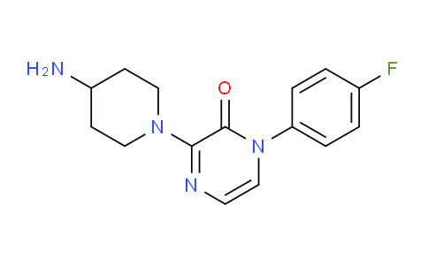 CAS No. 1713174-94-7, 3-(4-Aminopiperidin-1-yl)-1-(4-fluorophenyl)pyrazin-2(1H)-one