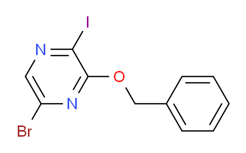 CAS No. 1211486-65-5, 3-(Benzyloxy)-5-bromo-2-iodopyrazine